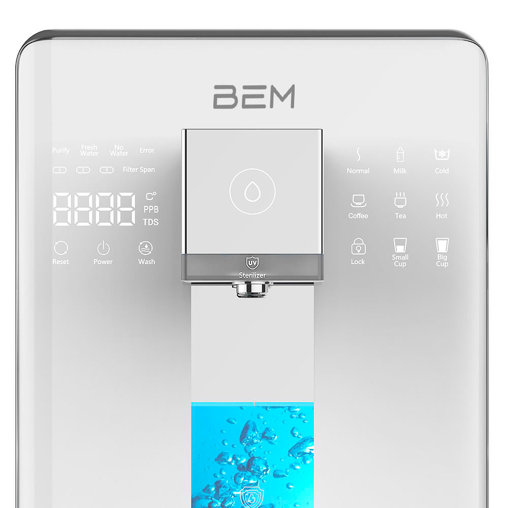 BEM LINA Osmose Tischwasserfilter mit 6 L Tank inkl. UV- Lampe und Hydrogen-Generator