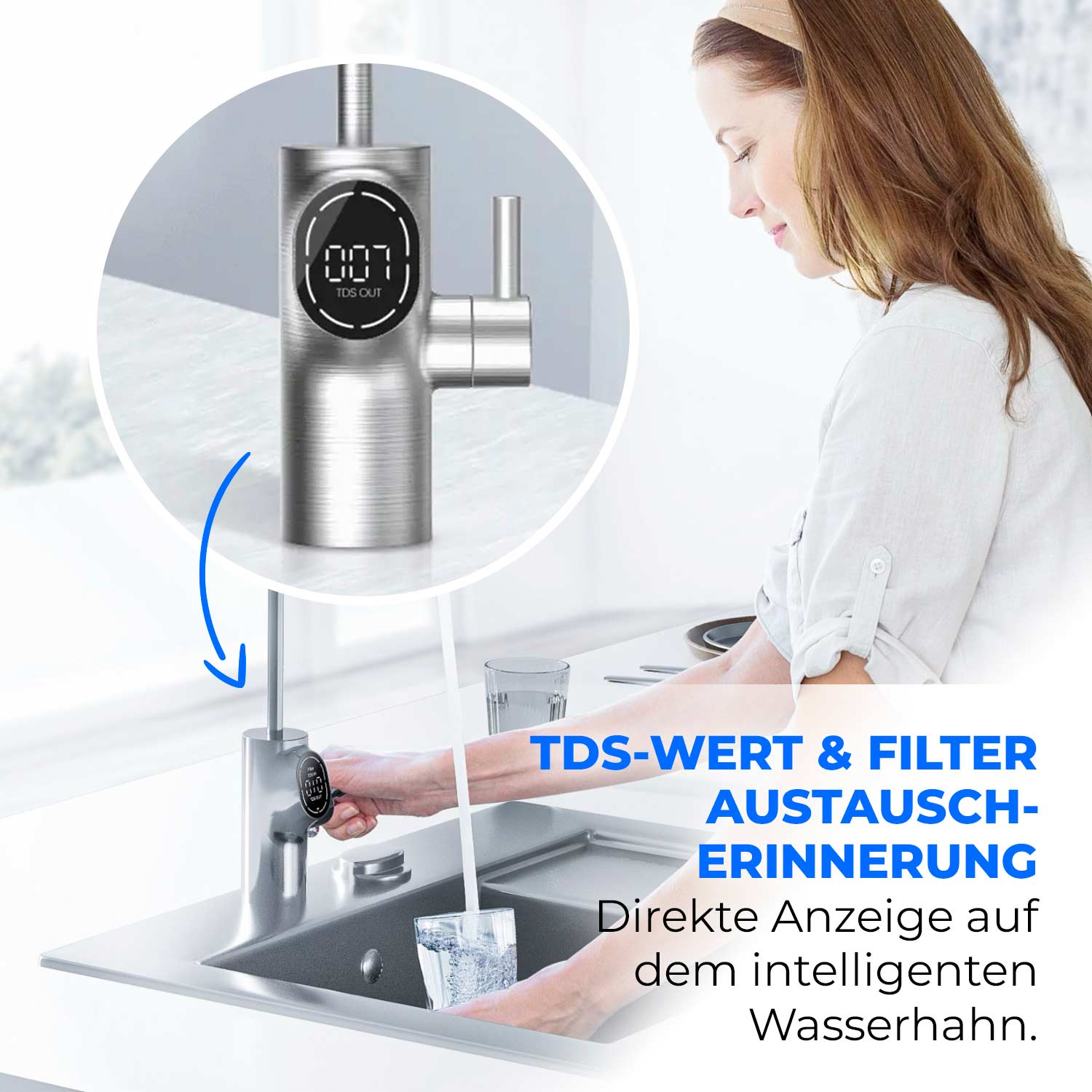 BEM Orion Ultra Slim tankloser Wasserfilter mit 5-stufigem Filtersystem Direct-Flow