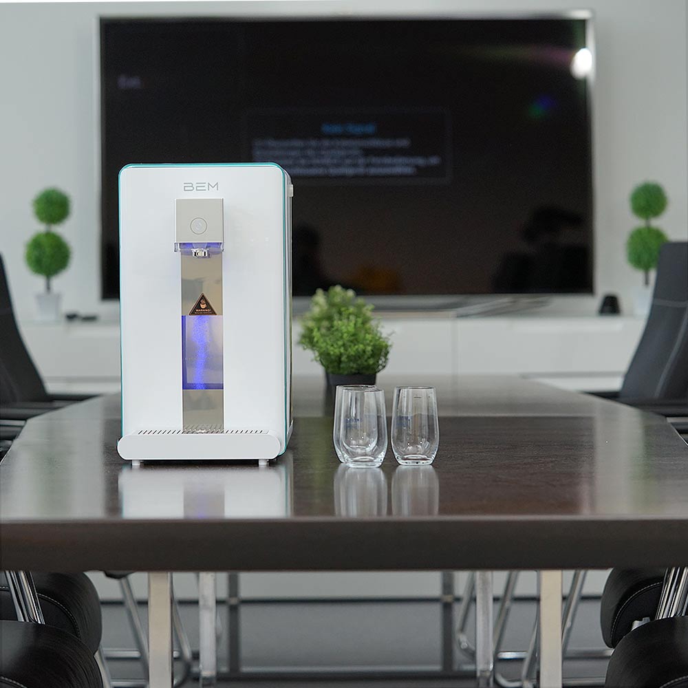 BEM IDA Osmose Tischwasserfilter inkl. UV- Lampe und Hydrogen-Generator, o. Behälter