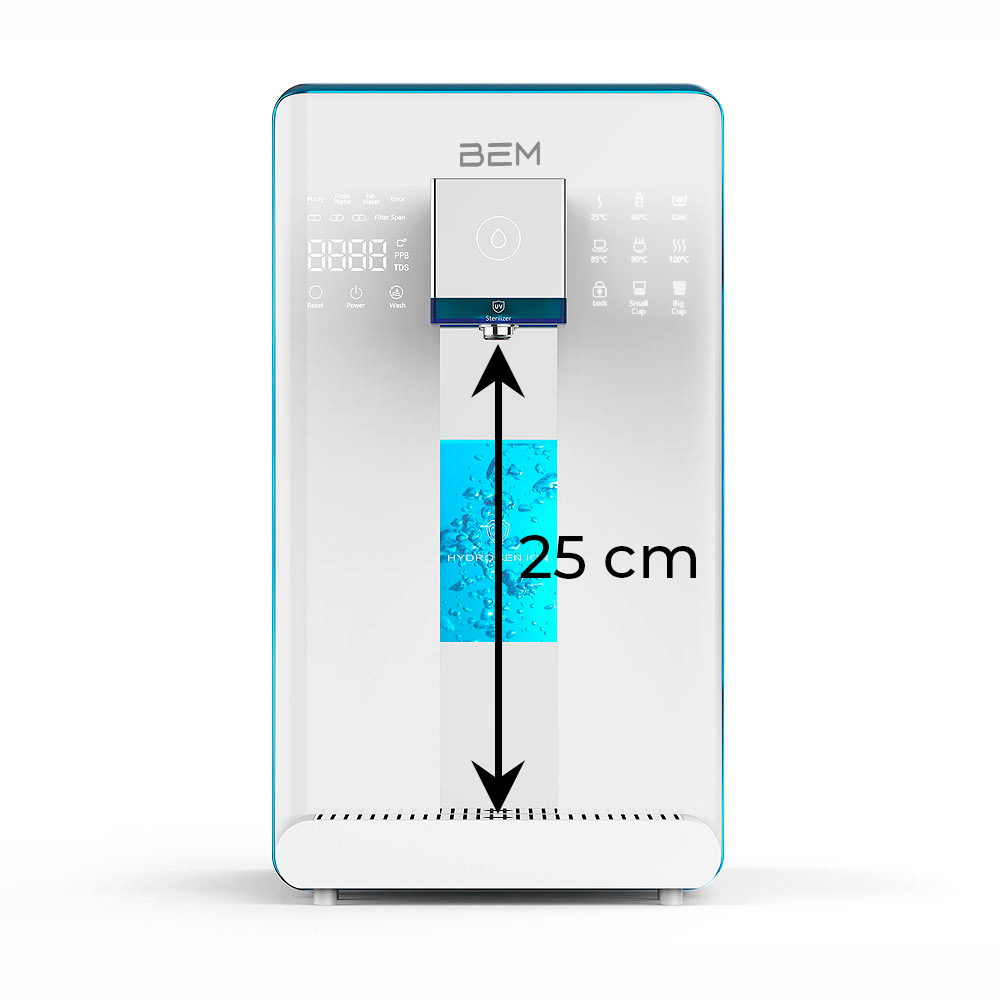 BEM LINA – RO-Tischwasserfilter mit UV, Wasserstoff und 6L Tank – Neue Version