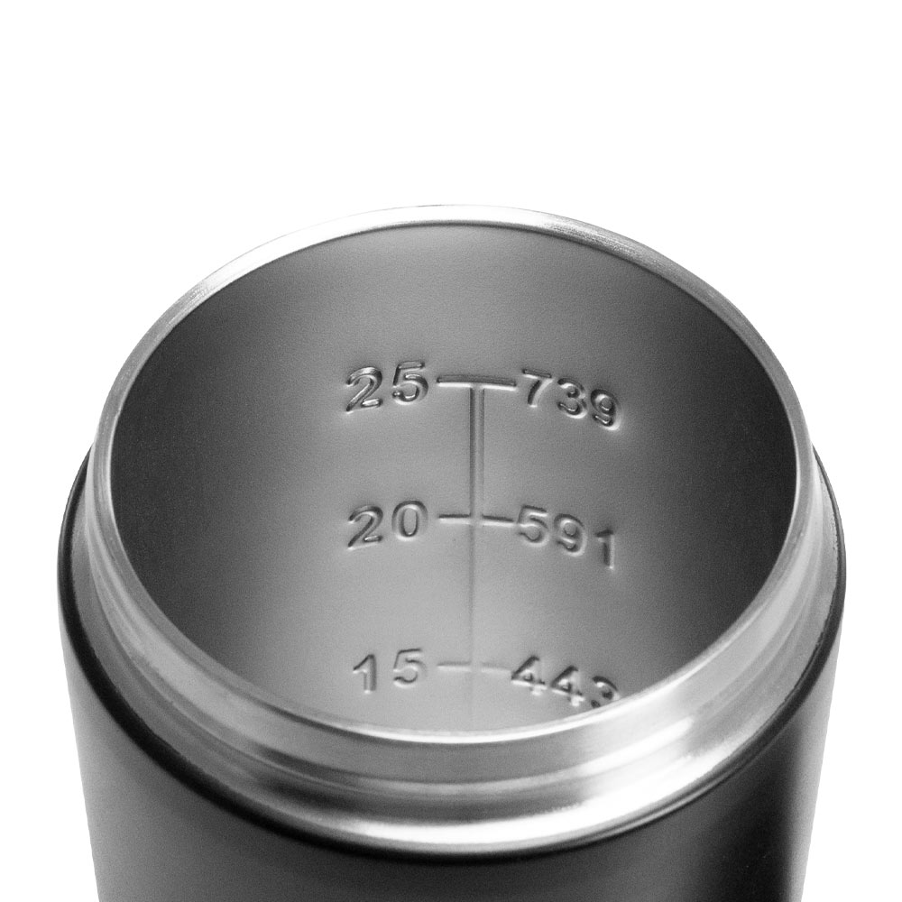 BEM Edelstahl Protein Shaker mit Schüttelkugel und One-Touch-Kippverschluss, 750 ml BEM Edelstahl Protein Shaker mit Schüttelkugel und One-Touch-Kippverschluss, 750 ml